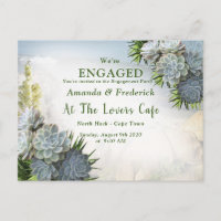 Succulent Hues of Pale Blues Engagement