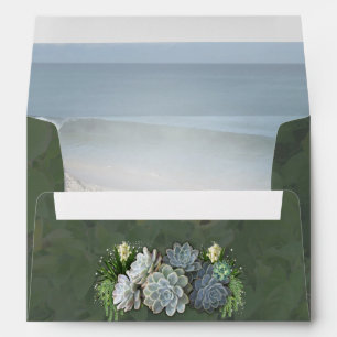 Succulent Hues of Pale Blues Envelopes