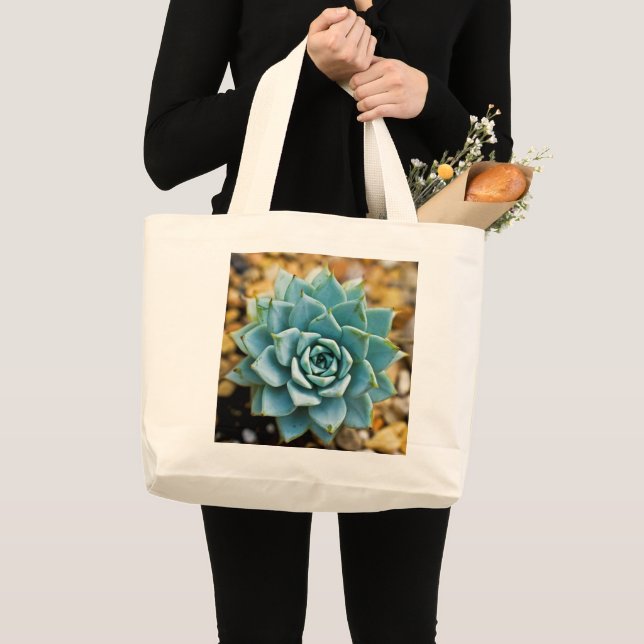 Succulent Large Tote Bag (Front (Product))