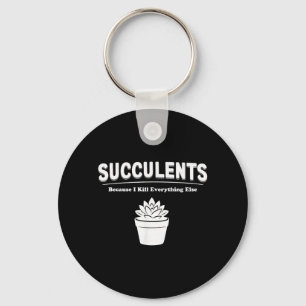 Succulent Lovers Women Plant Parent Lady Relatable Key Ring