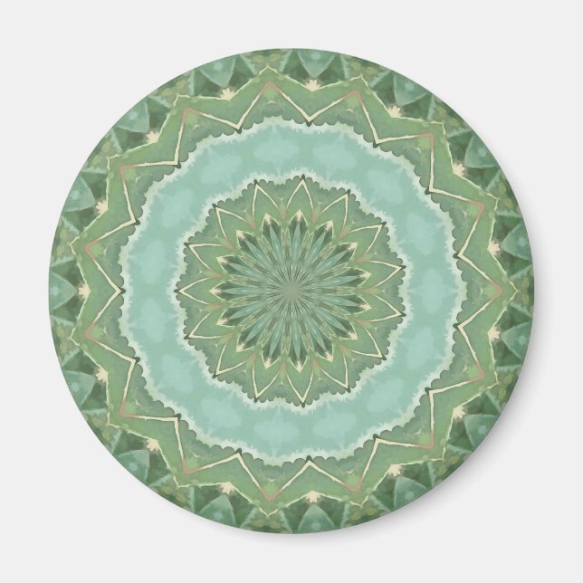 Succulent Mandala Magnet (Front)