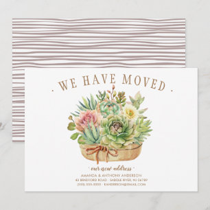 Succulent Moving Announcement