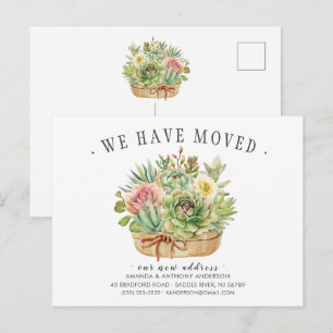 Succulent Moving Announcement