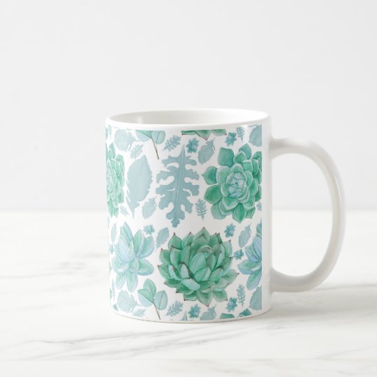Succulent pattern nature mug 3717