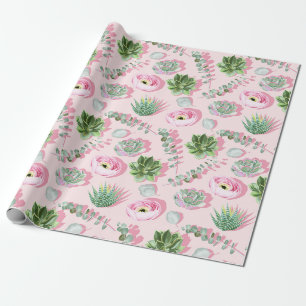 Succulent pattern Wrapping Paper
