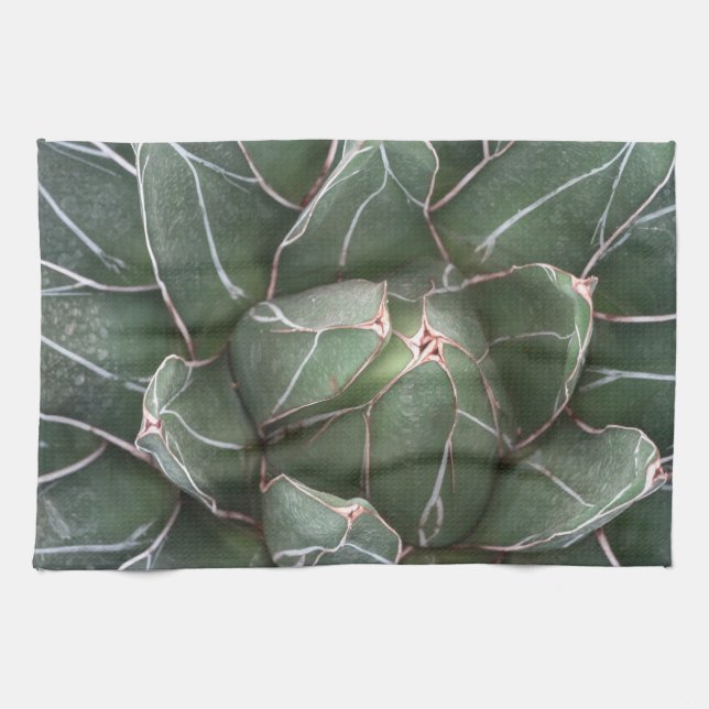 Succulent Plant Photo Tea Towel (Horizontal)