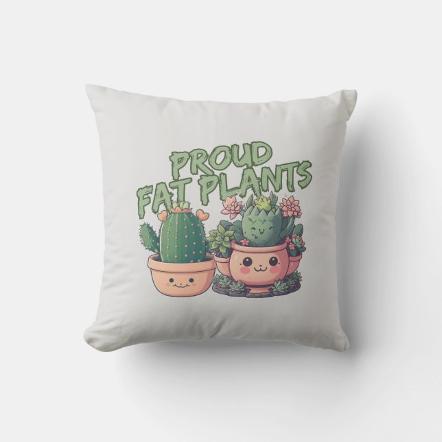 Succulent plants cushion (Front)