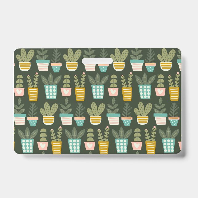 Succulent Plants ID Badge (Front)