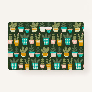 Succulent Plants ID Badge