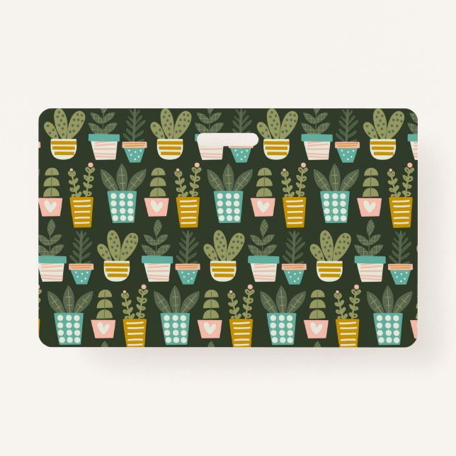 Succulent Plants ID Badge (Front)