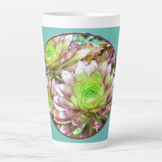 SUCCULENT PLANTS  Latte Mug (Front)