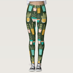 Succulent Plants Leggings