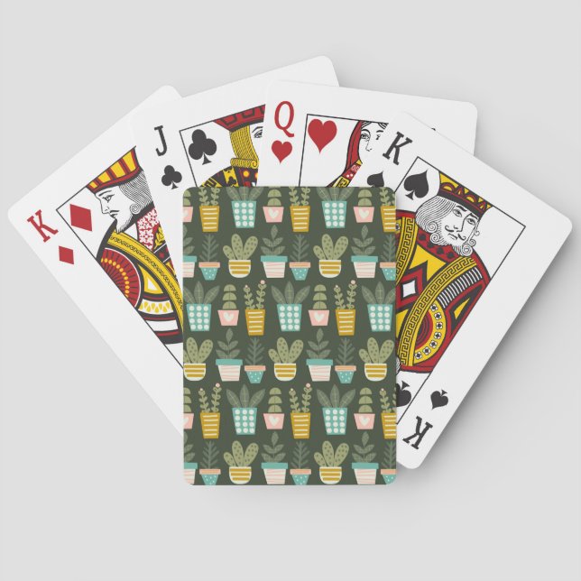 Succulent Plants Playing Cards (Back)