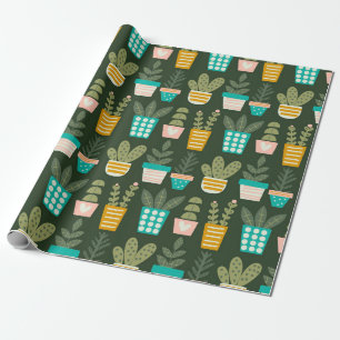 Succulent Plants Wrapping Paper