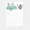 Succulent Post-It Note Pad