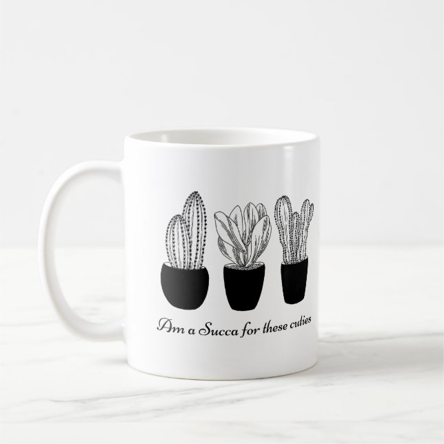 Succulent Quote Coffee Mug (Left)