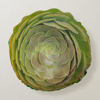 Succulent Rose Shape Round Cushion