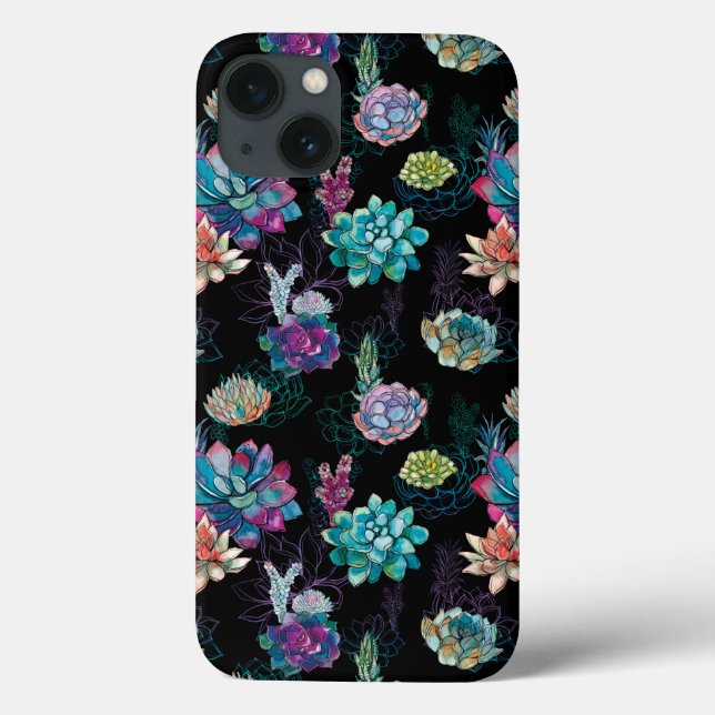 Succulent Seamless Pattern  Case-Mate iPhone Case (Back)