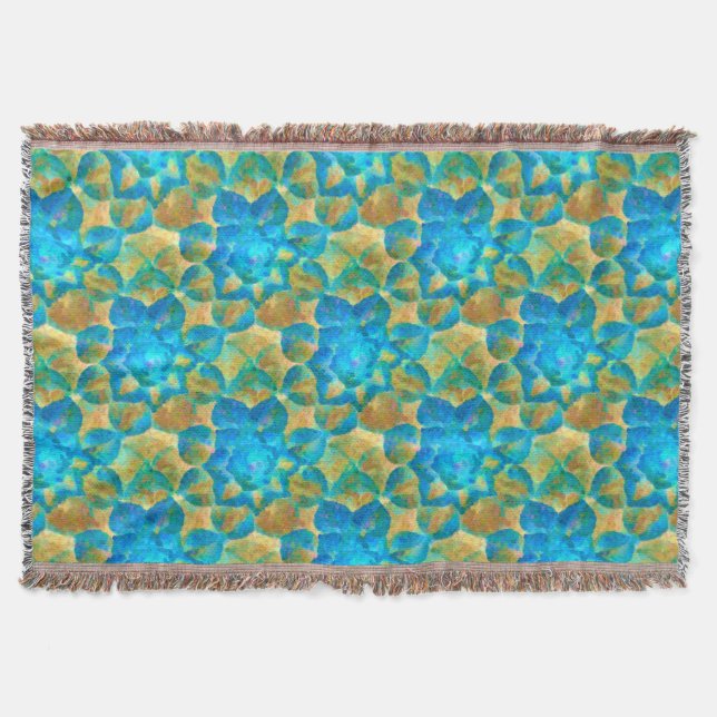 Succulent Sunshine Throw Blanket (Front)