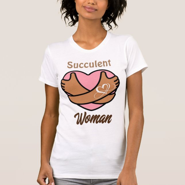 Succulent Tee in white (Front)