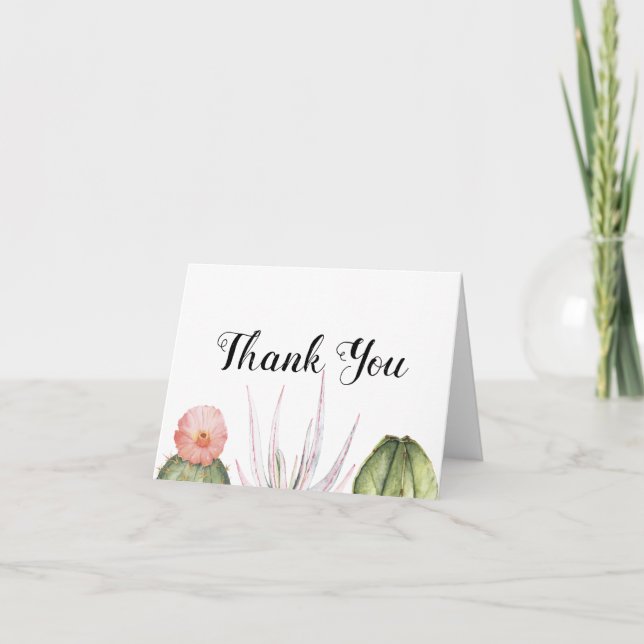 Succulent Thank You Card (Front)