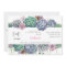 Succulent Watercolor Bridal Shower Invitation