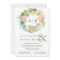 Succulent Watercolor Wedding Invitation