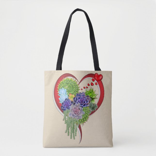 Succulent-wedding-lovers-bouquet Tote Bag (Front)