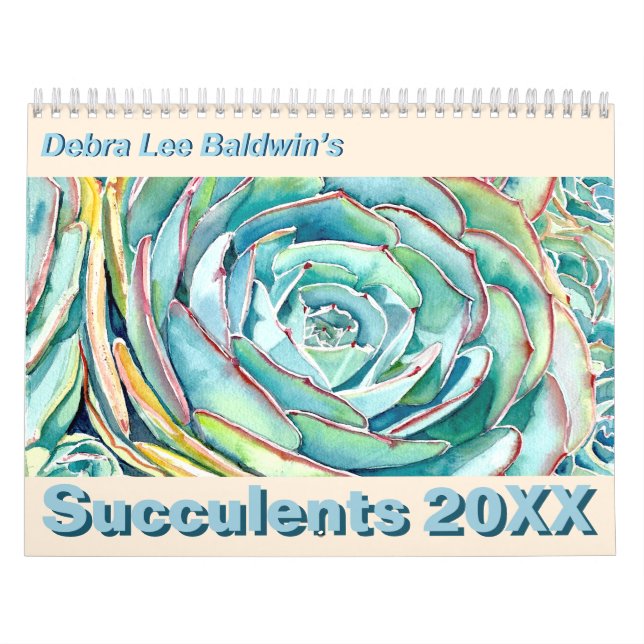 Succulents 2020 Calendar by Debra Lee Baldwin (Cover)