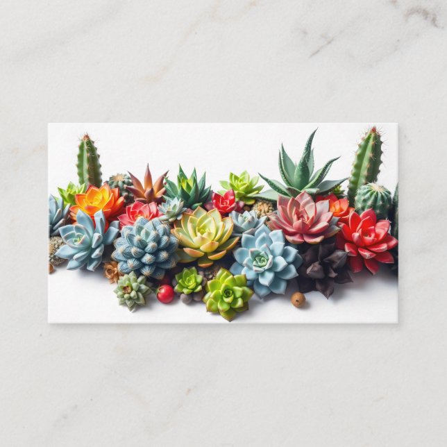 succulents and cacti  loyalty card (Front)