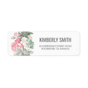 Succulents and Pink Florals Wedding