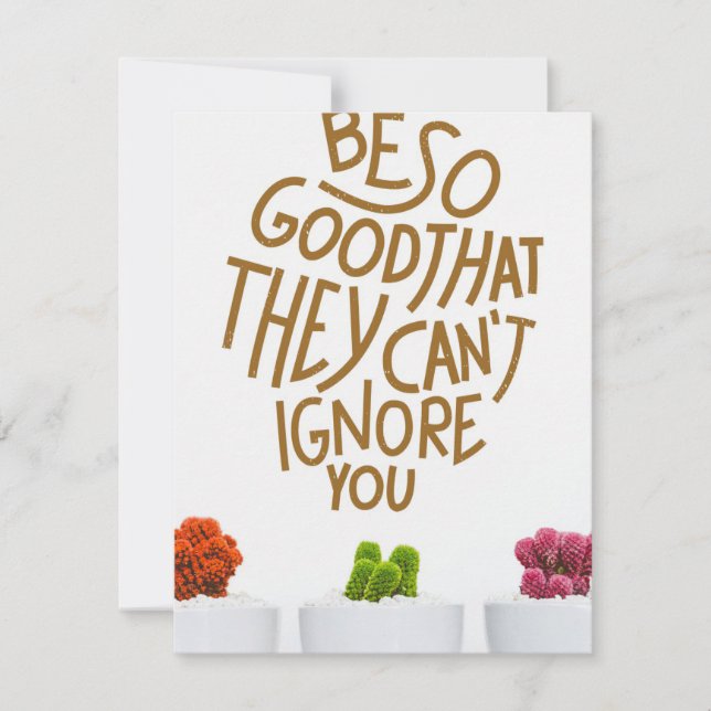 Succulents Be So Good That They Thank You Card (Front)