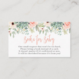 Succulents bring a book card