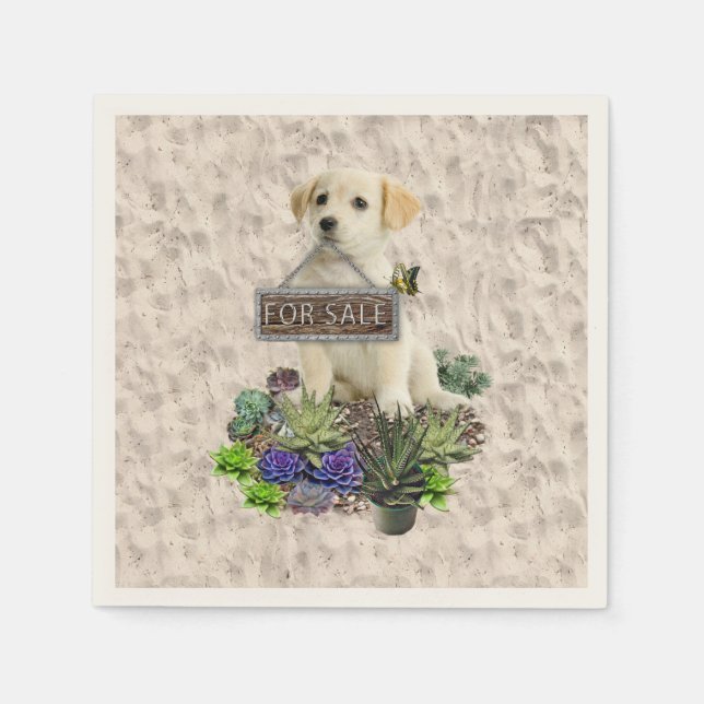 Succulents for sale napkin (Front)