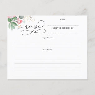 Succulents Gold Greenery Bridal Shower Recipe