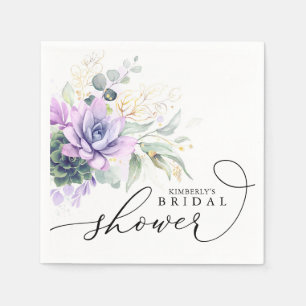 Succulents Greenery Elegant Bridal / Baby Shower N Napkin