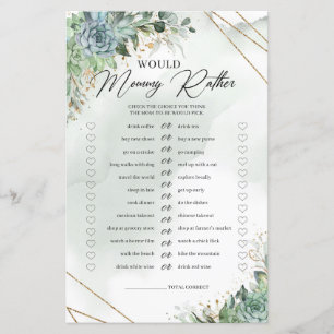 Succulents greenery foliage Would Mummy Rather