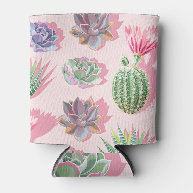 Succulents: High Detail Elegance. Can Cooler (Front)