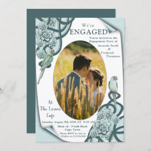 Succulents in colours from mint blue to invitation