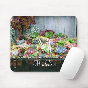 Succulents in Treasure Chest Mouse Mat