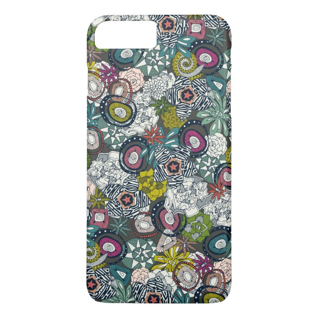 succulents multi dark Case-Mate iPhone case (Back)
