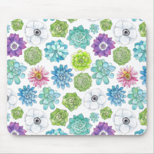 Succulents - multicolored - mouse mat