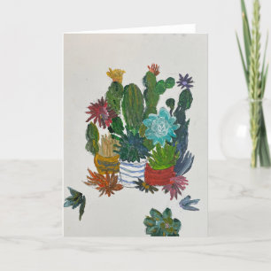 Succulents on Display   Thank You Card