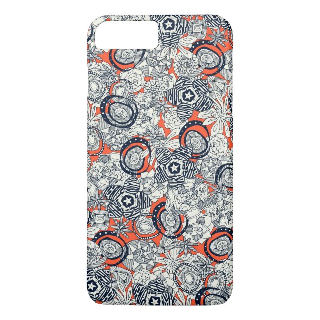 succulents orange indigo Case-Mate iPhone case (Back)