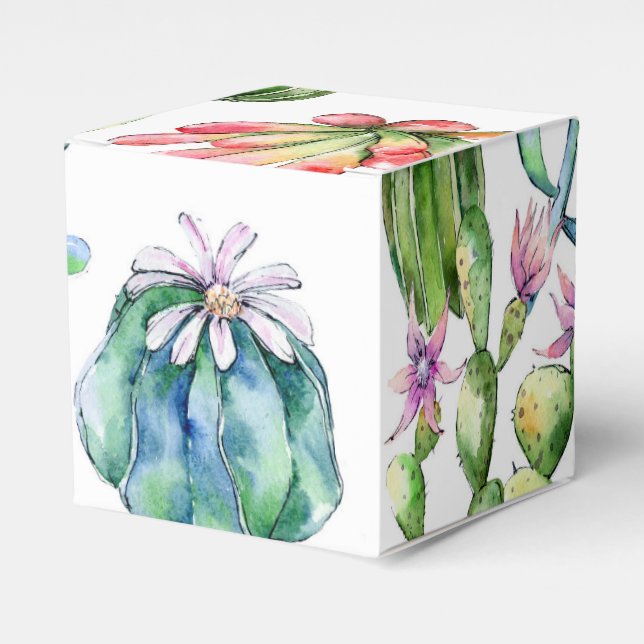 Succulents Party Favour Box (Front Side)