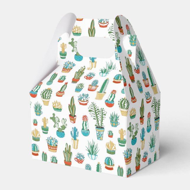 Succulents Pattern Favour Box (Front Side)