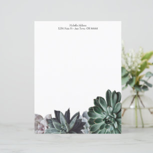 Succulents Personalised Paper Sheet