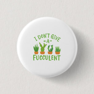 Succulents Plants 3 Cm Round Badge