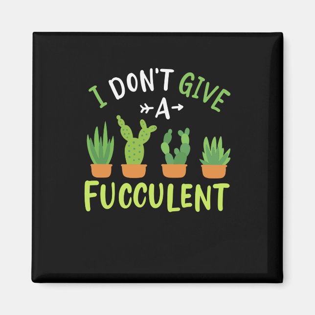 Succulents Plants Magnet (Front)