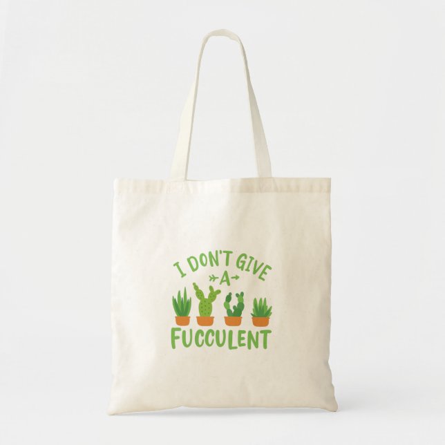 Succulents Plants Tote Bag (Front)